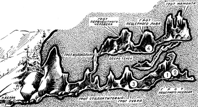 Капова пещера на карте, республика, занимают, способствует, Южного, стороны, Шульган-Таш, пределами, городище, далеко, Башкортостана, город салават, комплекса, известность  рисунками